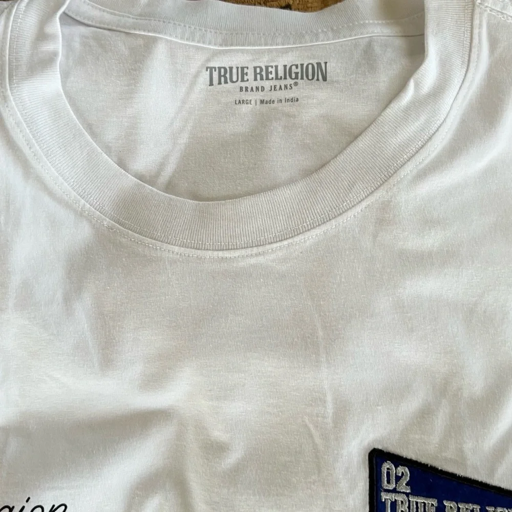 True Religion White Graphic T-Shirt for Men